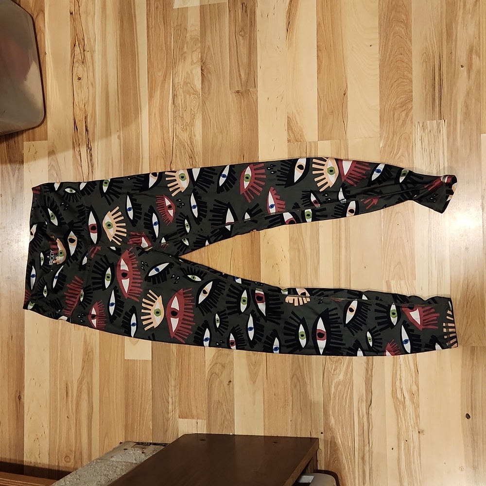 Body Army Green Eye Patterned Leggings